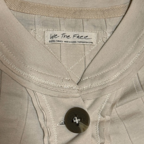 Free People Ivory Long Sleeve Knit Top - Picture 4 of 6